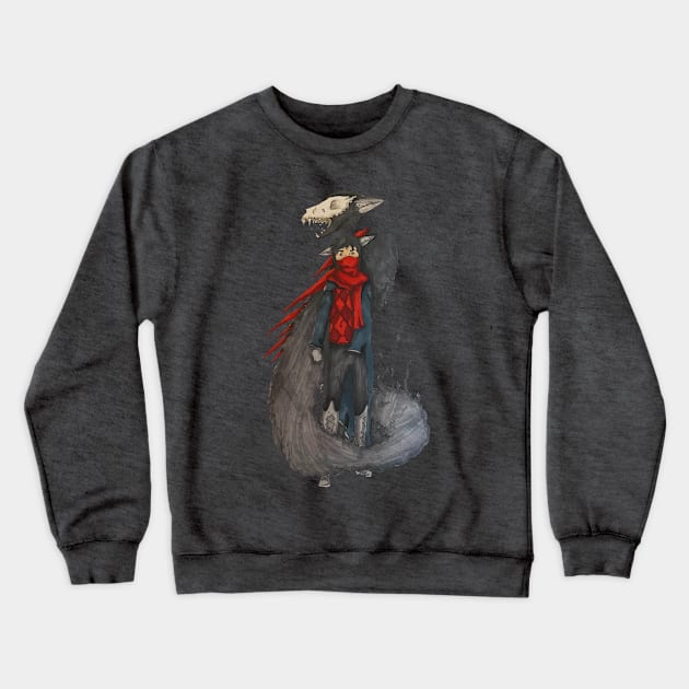 Wolf Spirit Crewneck Sweatshirt by Fallcrown